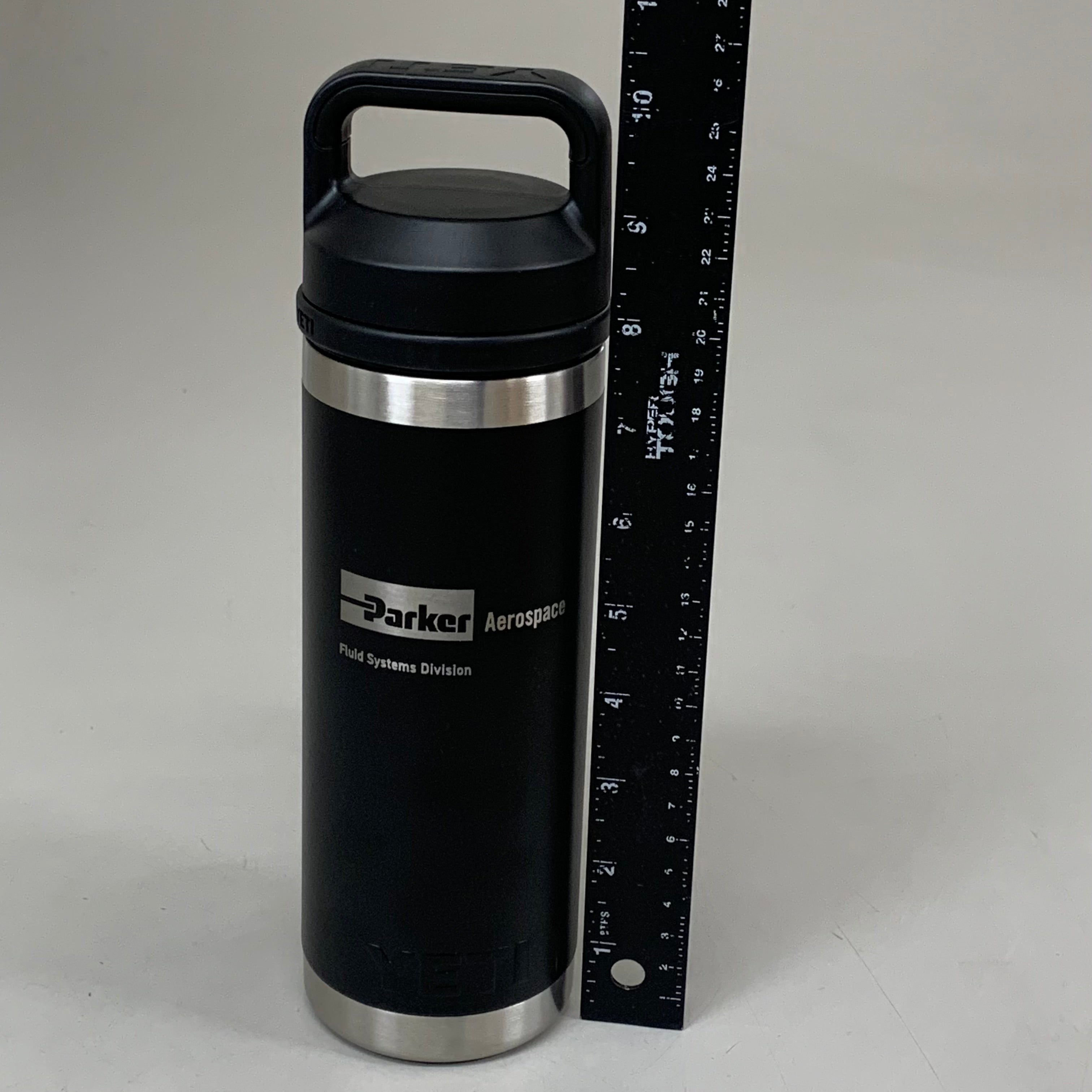 YETI Rambler Leak Proof, 18oz Black Tumbler w/ "Parker Aerospace"GS9501-1