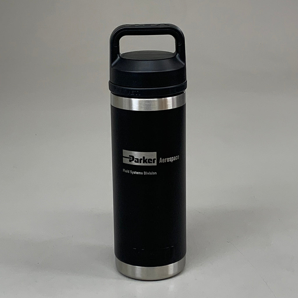 YETI Rambler Leak Proof, 18oz Black Tumbler w/ "Parker Aerospace"GS9501-1