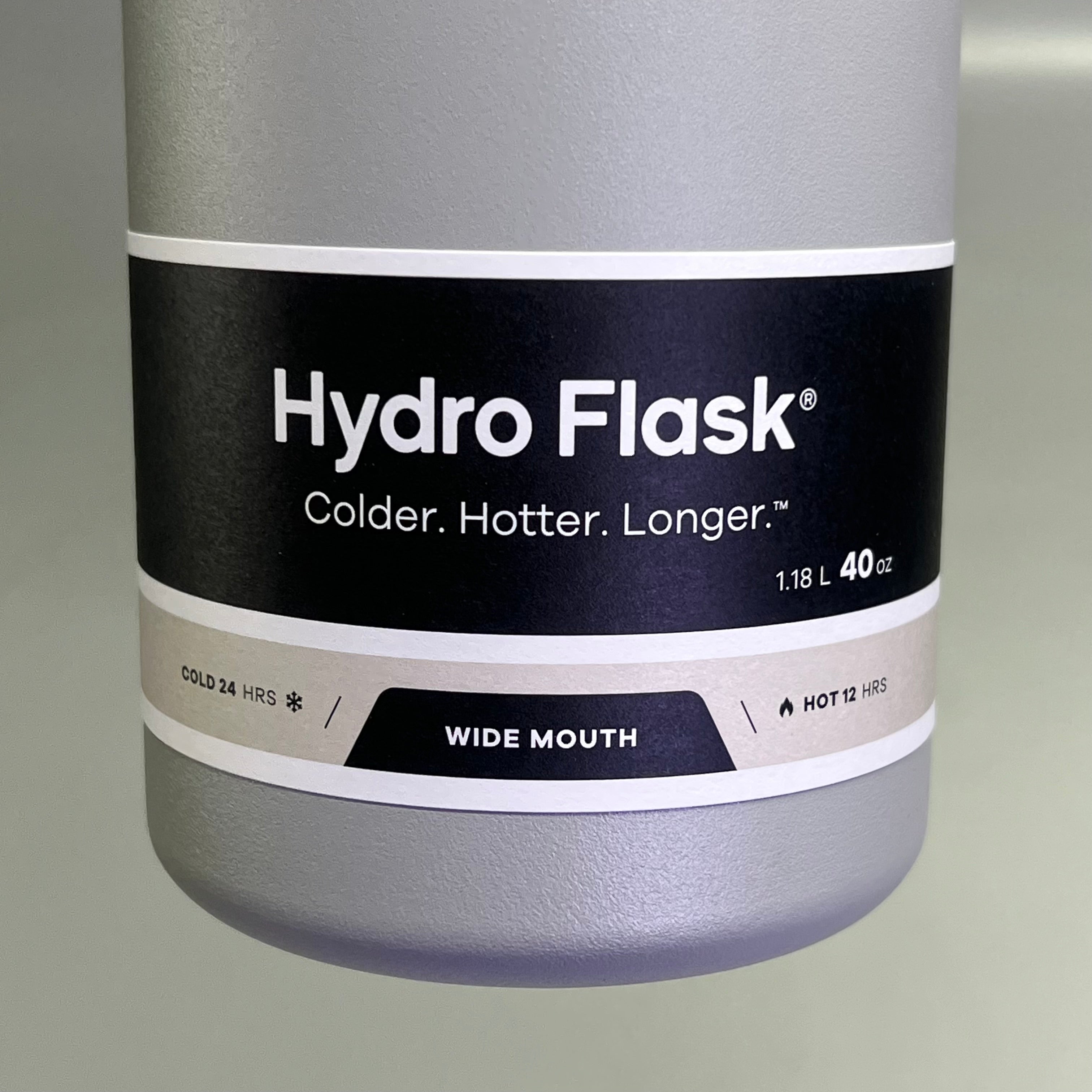 HYDROFLASK Stainless Steel Insulated Wide Mouth Water Bottle 40oz Birch