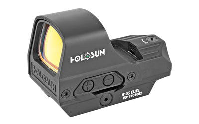 Holosun Technologies Open Reflex -  Green 2 MOA Dot or 2 MOA Dot with 65 MOA Circle -  Solar with Internal Battery -  Quick Release Mount -  AR Riser -  Protective Hood -  Black Finish