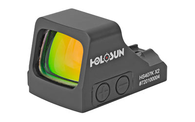 Holosun Technologies 407K-X2 -  Red Dot -  6 MOA Dot -  Black Color -  Side Battery HS407K X2