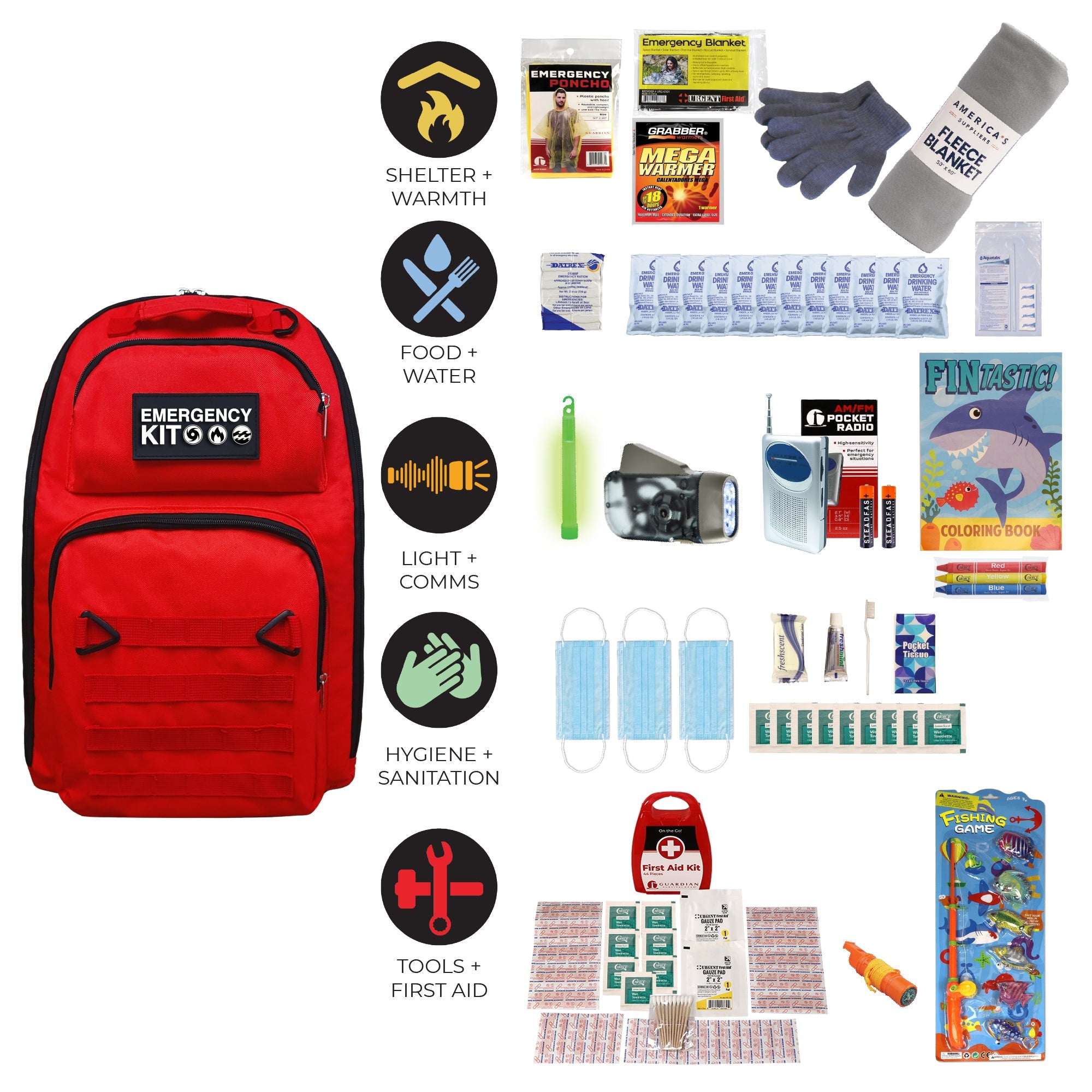 Children's Emergency Kit | Kid-Friendly Survival Backpack