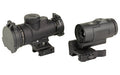 Trijicon MRO SD Patrol Combo -  Red Dot with 3X Magnifier -  25mm Objective -  2 MOA Dot/68 MOA Segmented Circle -  Matte Finish -  Full Co-Witness Mount