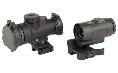 Trijicon MRO SD Patrol Combo -  Red Dot with 3X Magnifier -  25mm Objective -  2 MOA Dot/68 MOA Segmented Circle -  Matte Finish -  Full Co-Witness Mount