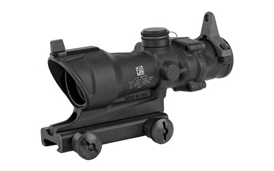 Trijicon ACOG Rifle Scope -  4X32 -  Amber Center Illumination for M4A1 -  Flat Top Adapter -  Backup Iron Sights and Dust Cover