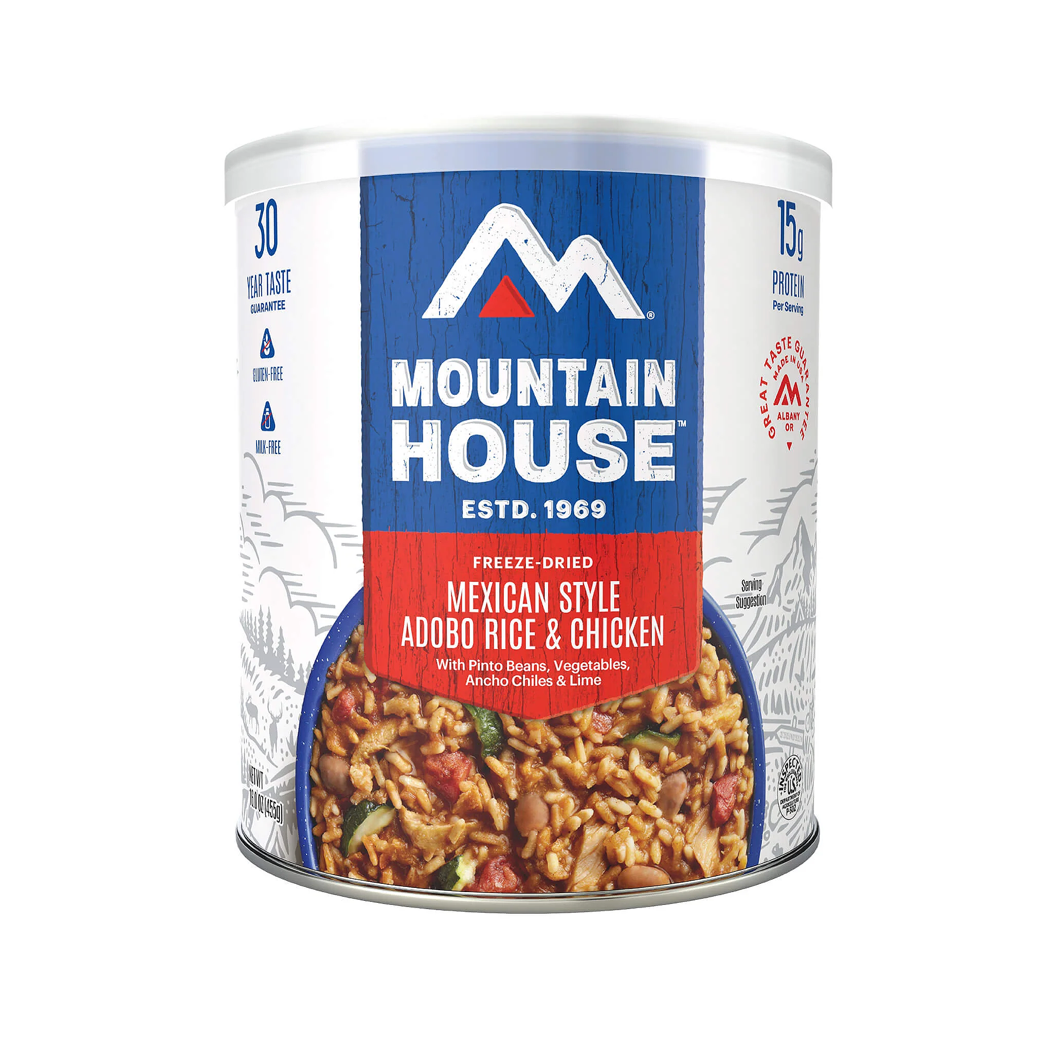Mountain House Mexican-Style Adobo Rice with Chicken #10 Can