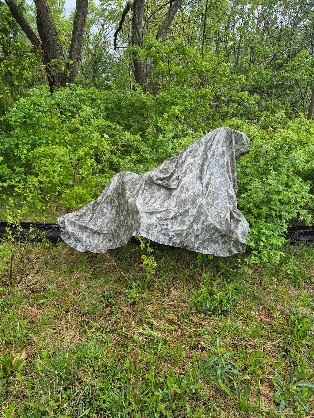 Genuine USGI ACU/UCP Wet Weather Poncho – Tactical Rain Gear & Emergency Shelter