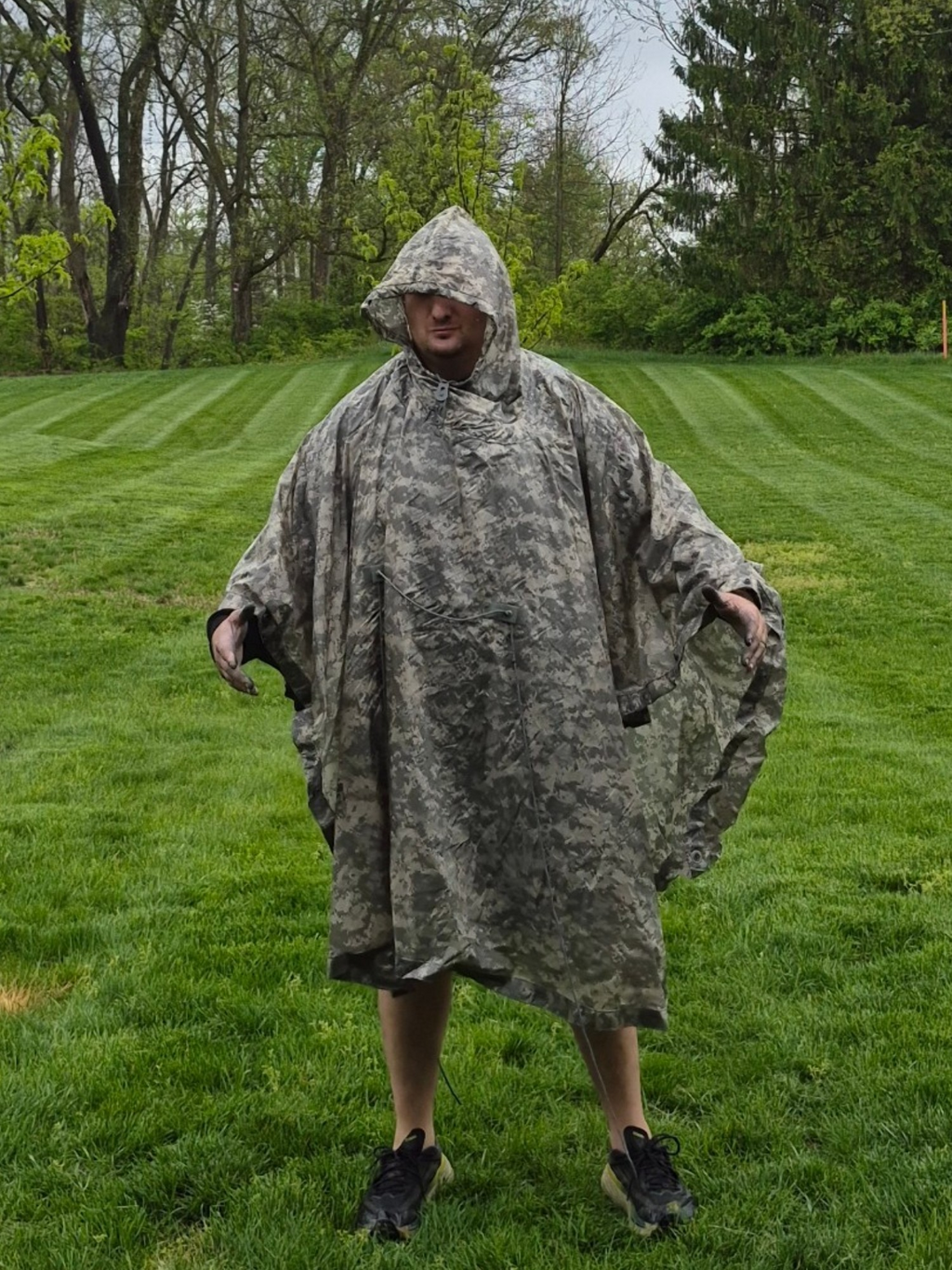 Genuine USGI ACU/UCP Wet Weather Poncho – Tactical Rain Gear & Emergency Shelter